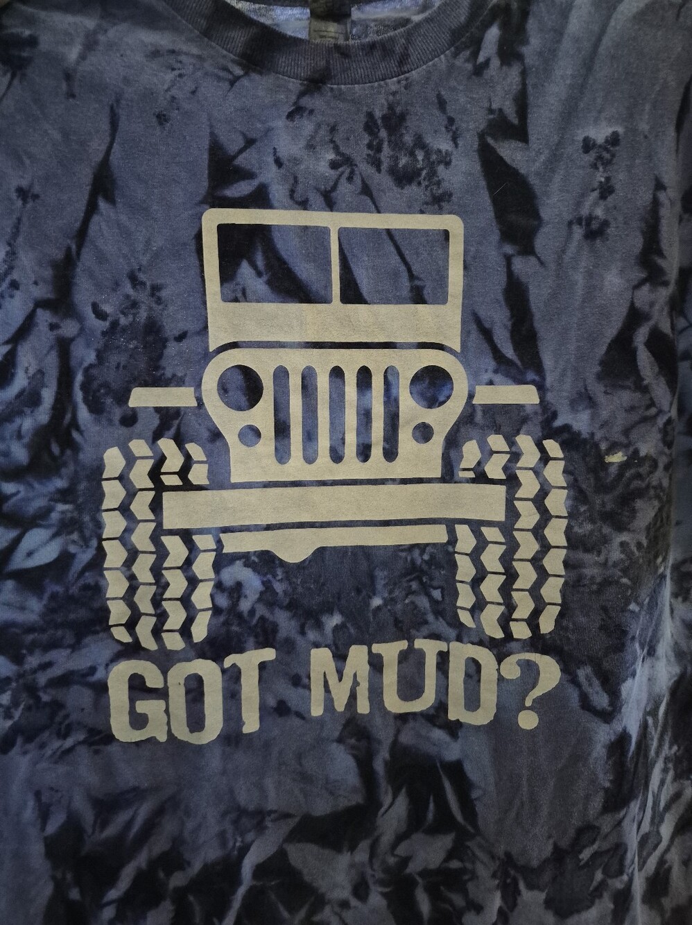 Got Mud? Jeep Graphic Tee - Navy Tie-Dye